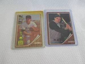 lot 168 image: Topps 1962 Don Schwall & Bob Skinn...