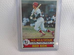 lot 169 image: 1979 Topps Carlton Fisk Card...
