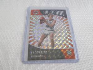 lot 172 image: 2020-21 Mosaic Larry Bird Holo Fram...
