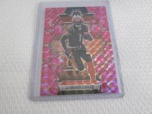lot 183 image: 2023 Mosaic JaMarr Chase Pink Prizm...