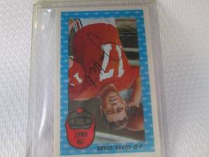 lot 184 image: 1971 Kelloggs Jim Hart Card...
