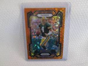 lot 188 image: 2023 Prizm Brett Favre Orange Disco...