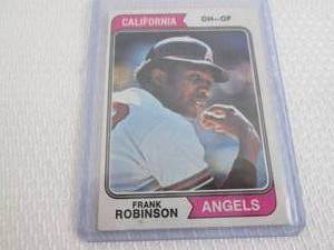 lot 196 image: 1974 Topps Frank Robinson Card...