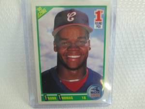 lot 199 image: 1990 Score Frank Thomas Rookie Card...