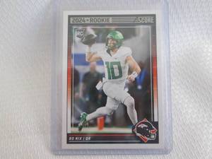 lot 202 image: 2024 Score Bo Nix Rookie Card...