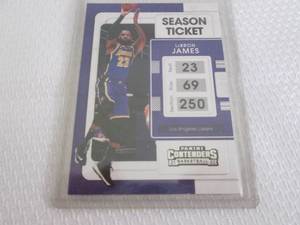 lot 207 image: 2021-22 Contenders LeBron James Car...