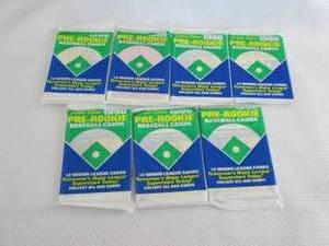 lot 214 image: 7-1990 Pre-Rookie Baseball Card Pac...