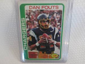 lot 215 image: 1978 Topps Dan Fouts Card...