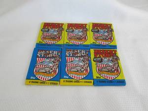 lot 219 image: 6-1991 Topps Desert Storm Packs...