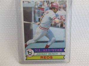 lot 231 image: 1979 Topps Johnny Bench Card...
