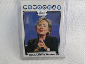 lot 244 image: 2008 Topps Hillary Clinton Campaign...