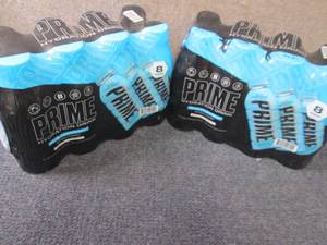 lot 428 image: 2- 8pks 16.9 oz Prime Blue Raspberr...