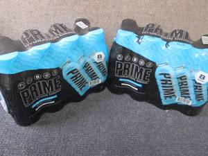 lot 429 image: 2- 8pks 16.9 oz Prime Blue Raspberr...