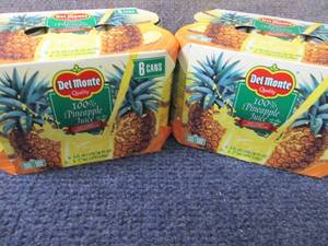 lot 444 image: 12- 6 oz DelMonte 100% Pineapple Ju...
