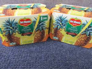 lot 447 image: 12- 6 oz DelMonte 100% Pineapple Ju...