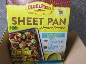 lot 454 image: 10- 3.9 oz Old El Paso Sheet Pan Di...