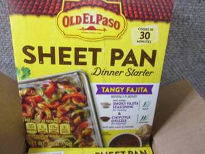 lot 455 image: 10- 3.9 oz Old El Paso Sheet Pan Di...
