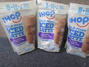 lot 496 image: 3- 6ct iHop Cold Foam Iced Chocolat...