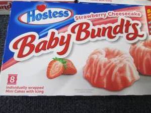 lot 570 image: 3- 10 oz Hostess Strawberry Cheesec...