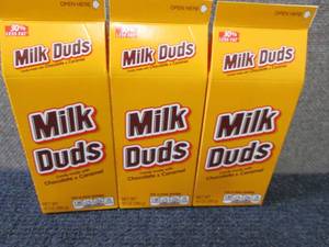 lot 593 image: 3- 10 oz Milk Duds...