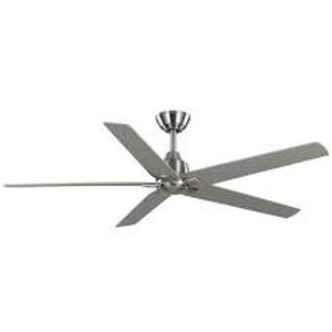 Hampton Bay Bellmore 56 in. Indoor Brushed Nickel Ceiling Fan with DC Motor and Remote Control Included Customer Returns See Pictures