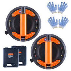 lot 12 image: Lot of SKYSHALO Glass Suction Cup, 8 in. 2 Pack 615 lbs. Load Capacity, for universal, Vacuum Suction Cup with ABS Handle and Carry Box Customer Returns See Pictures
