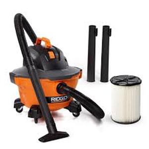 lot 28 image: RIDGID 6 Gal. 3.5-Peak HP Wet Dry Vac  Customer Returns See Pictures