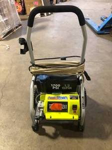 lot 27 image: Ryobi 1700 PSI Pressure Washer For Parts    Customer Returns See Pictures