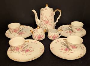 lot 120 image: Lefton Painted Porcelain Tea Set