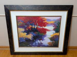 lot 43 image: Framed Indian Summer Print by Tadashi Asoma