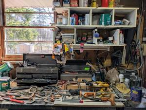 lot 155 image: Huge Variety of Hand Tools Clamps and More