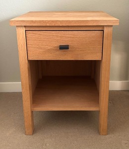 lot 23 image: Blonde Wood Side Table