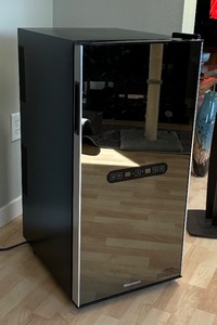 lot 30 image: Wine Enthusiast 32 Bottle Two Temp Touch Screen Wine Refrigerator