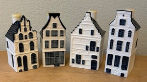 lot 43 image: Collectible Delft Houses including Delft House Number 11, Delft House Number 11, Delft Houses 68 and 82