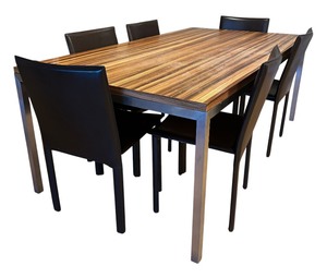lot 17 image: Gorgeous Dining Room Table with 6 Maria Yee Chairs