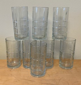 lot 88 image: Anchor Hocking Tartan Ice Tea Glasses
