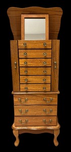 lot 99 image: Classy Jewelry Armoire