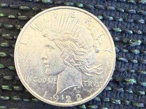 lot 30 image: 1922 Peace Dollar