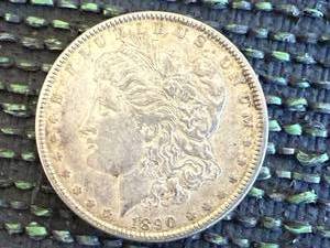 lot 57 image: 1890 Morgan Dollar