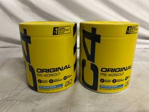 lot 10 image: 2 C4 Original Pre-Workout - Icy Blue Razz