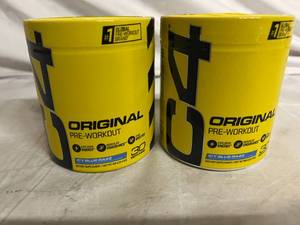 lot 11 image: 2 C4 Original Pre-Workout - Icy Blue Razz