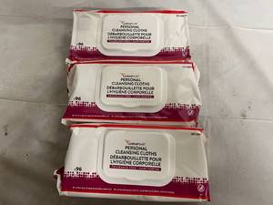 lot 20 image: 3 x 96ct Cardinal Health Personal Cleansing Wipes