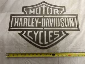 lot 47 image: Harley-Davidson Laser Cut Metal Sign