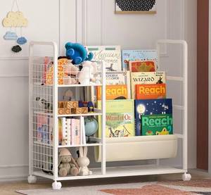 lot 53 image: Livilord&nbspKids 3-Tier Bookshelf and Toy Organizer