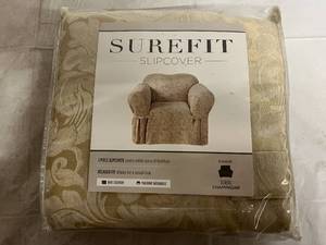 lot 97 image: Surefit Slipcover Chair Cover - Champagne
