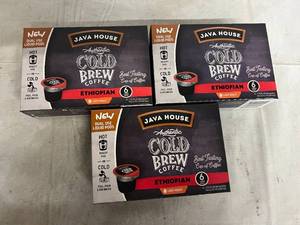 lot 140 image: 3 x 6ct Java House Cold Bre Coffee - Ethiopian