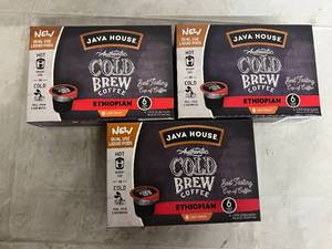 lot 146 image: 3 x 6ct Java House Cold Bre Coffee - Ethiopian