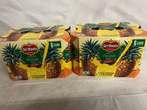 lot 165 image: 2 x 6ct of Del Monte 100% Pineapple Juice