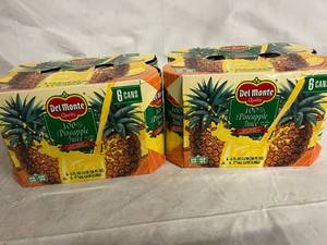 lot 167 image: 4 x 6ct of Del Monte 100% Pineapple Juice