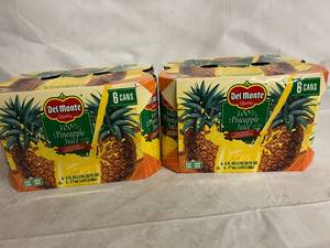 lot 169 image: 6 x 6ct of Del Monte 100% Pineapple Juice